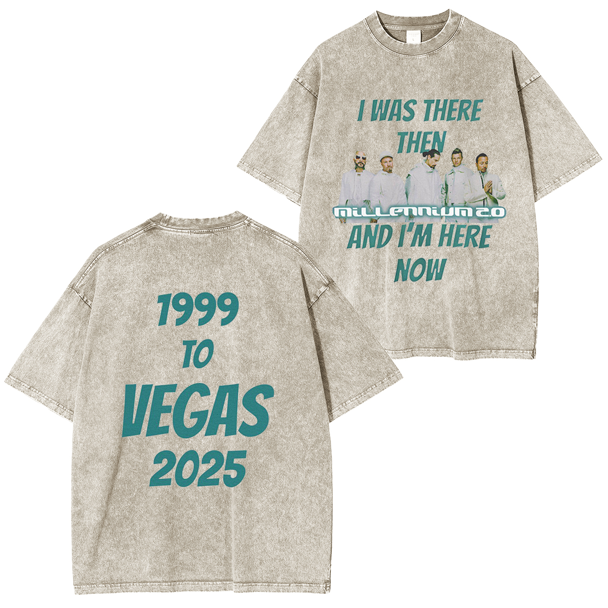 Backstreet Boys,I Was There Then And Im Here Now Washed Unisex T-Shirt