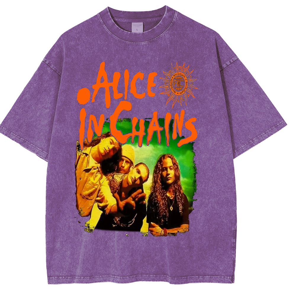 Alice in Chains do beavis and butthead Unisex Washed T-Shirt