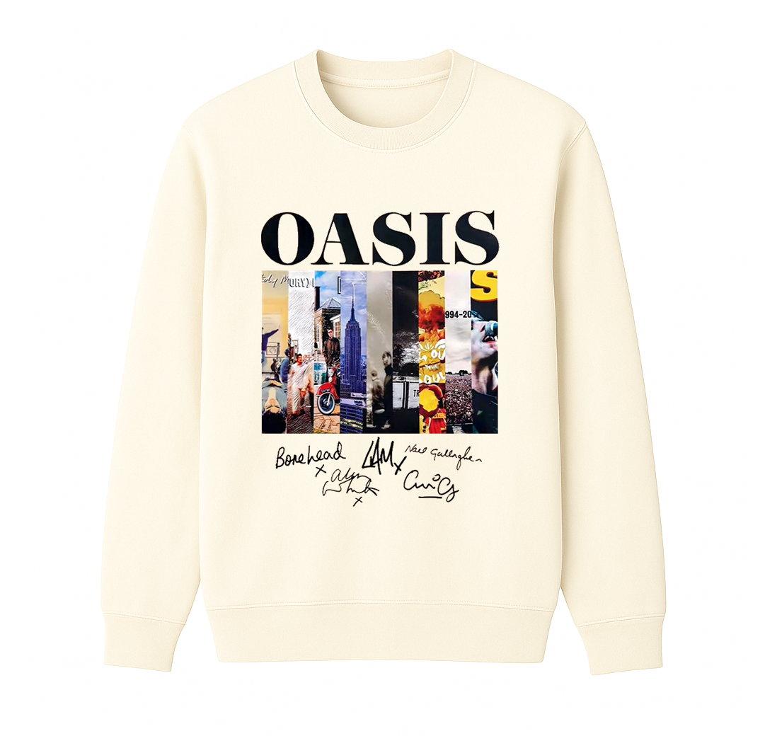 Oasis Album Unisex Cotton Creneck Sweatshirt