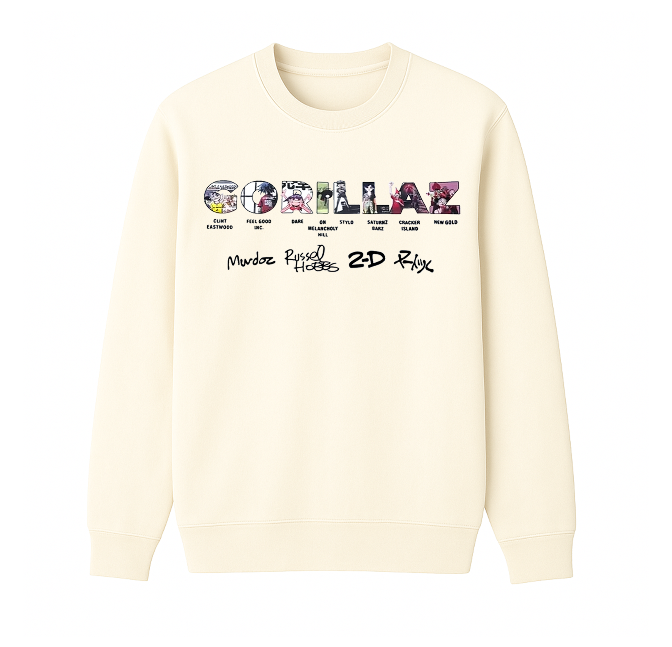 Gorillaz fan Unisex Cotton Creneck Sweatshirt