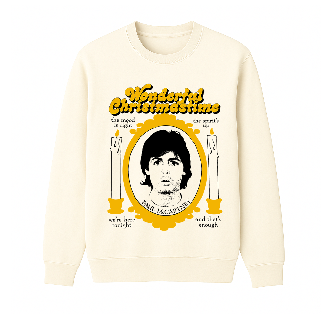 Wonderful Christmas time,Paul McCartney Fans Unisex Cotton Creneck Sweatshirt