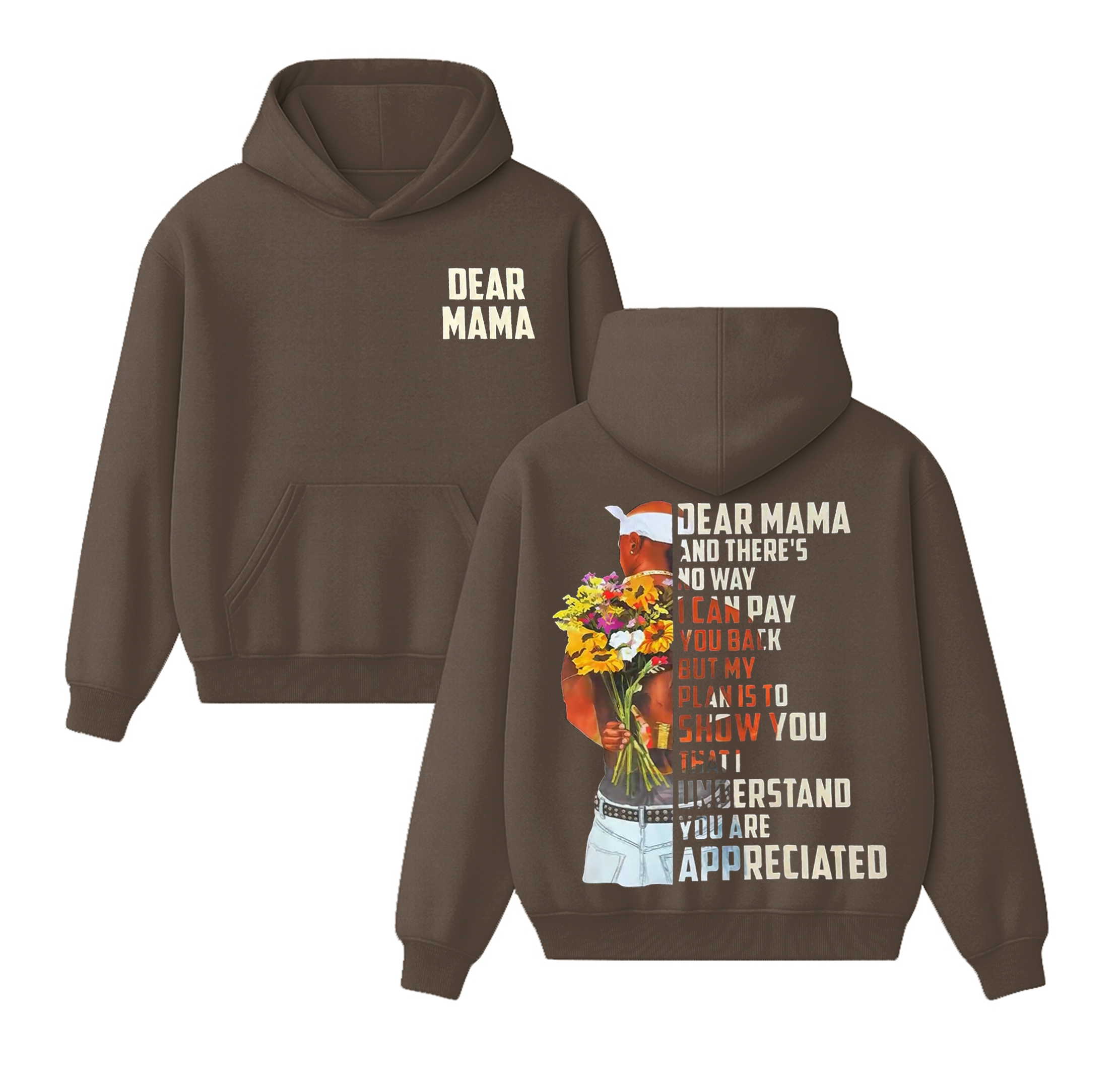 Dear Mama Tupac Unisex Cotton Hoodie