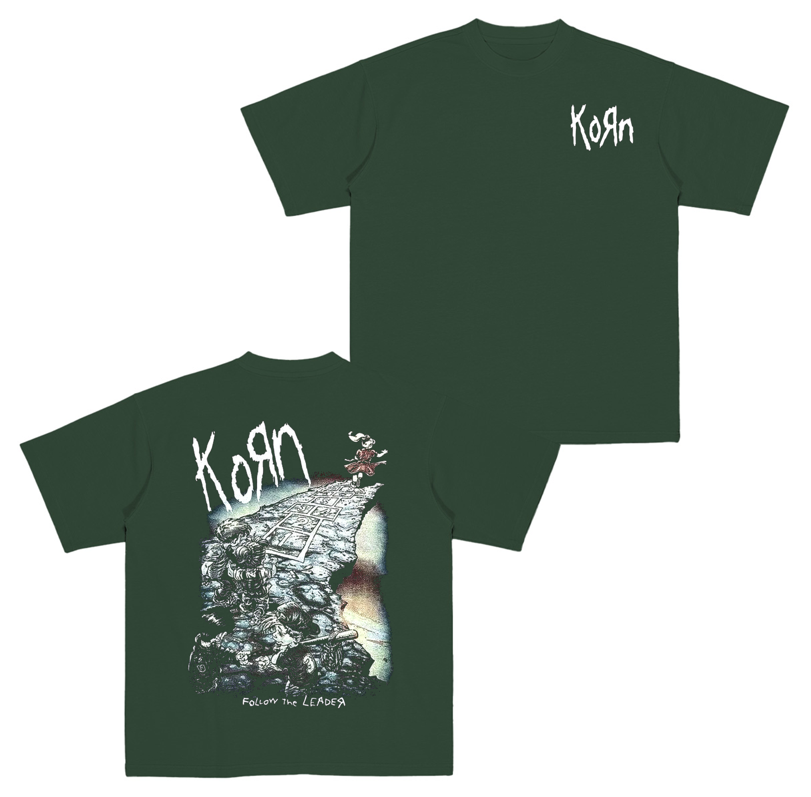 Vintage KORN 90's Follow The Leader Metal Band Cotton Unisex T-shirt