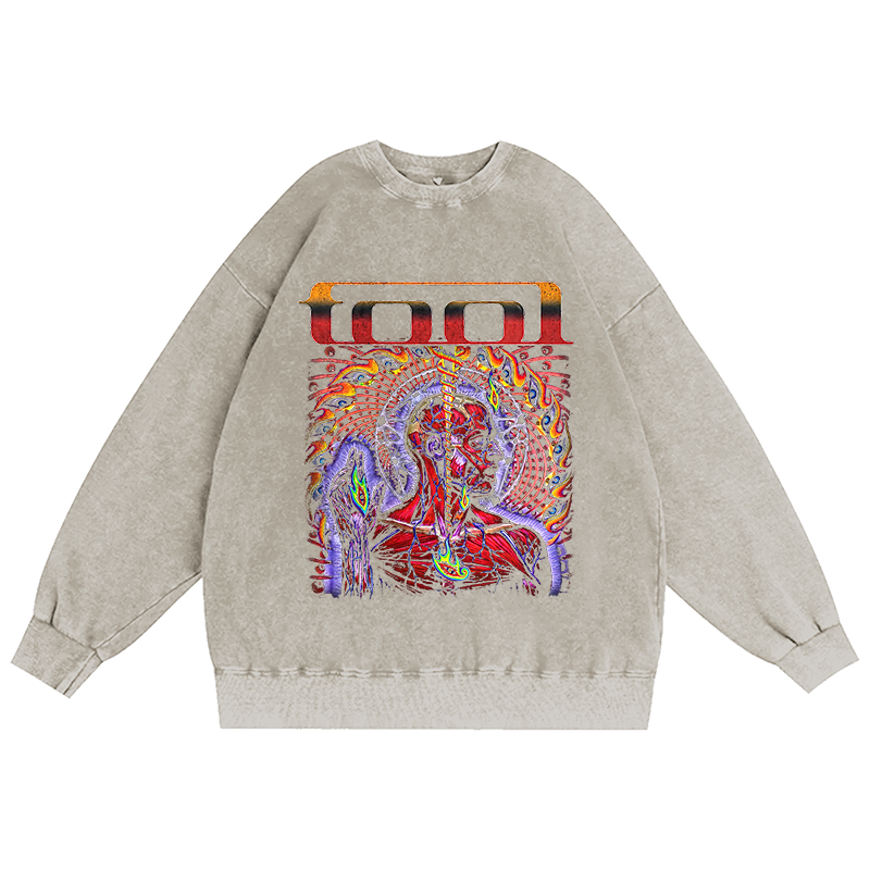 TOOL LATERALUS VINTAGE Unisex Washed Crewneck Sweatshirt