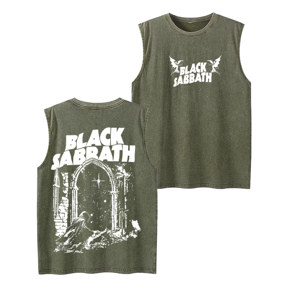 Black Sabbath “Into The Void” Unisex Washed Tank Top