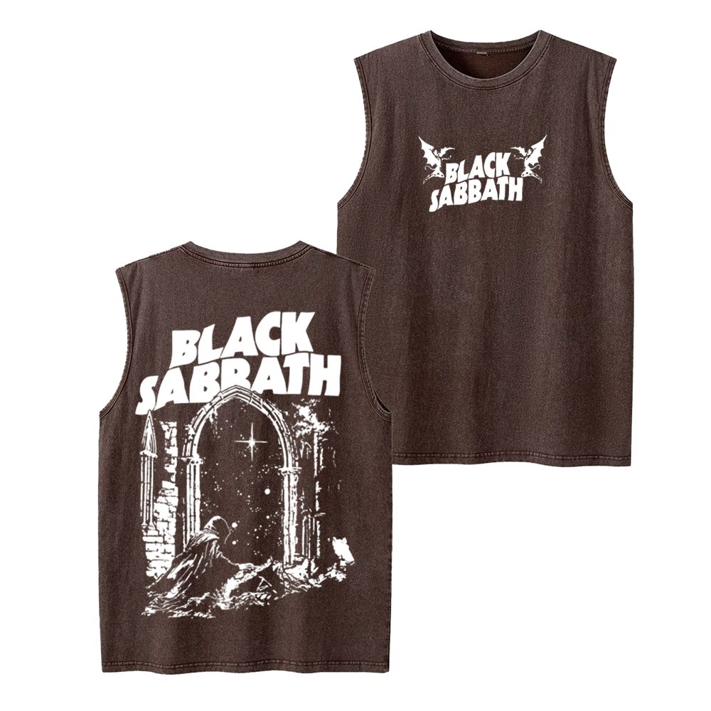 Black Sabbath “Into The Void” Unisex Washed Tank Top