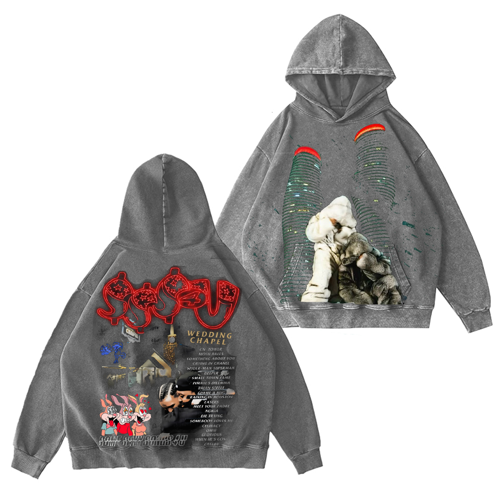 Drake X PARTYNEXTDOOR Collab Unisex Washed Hoodie