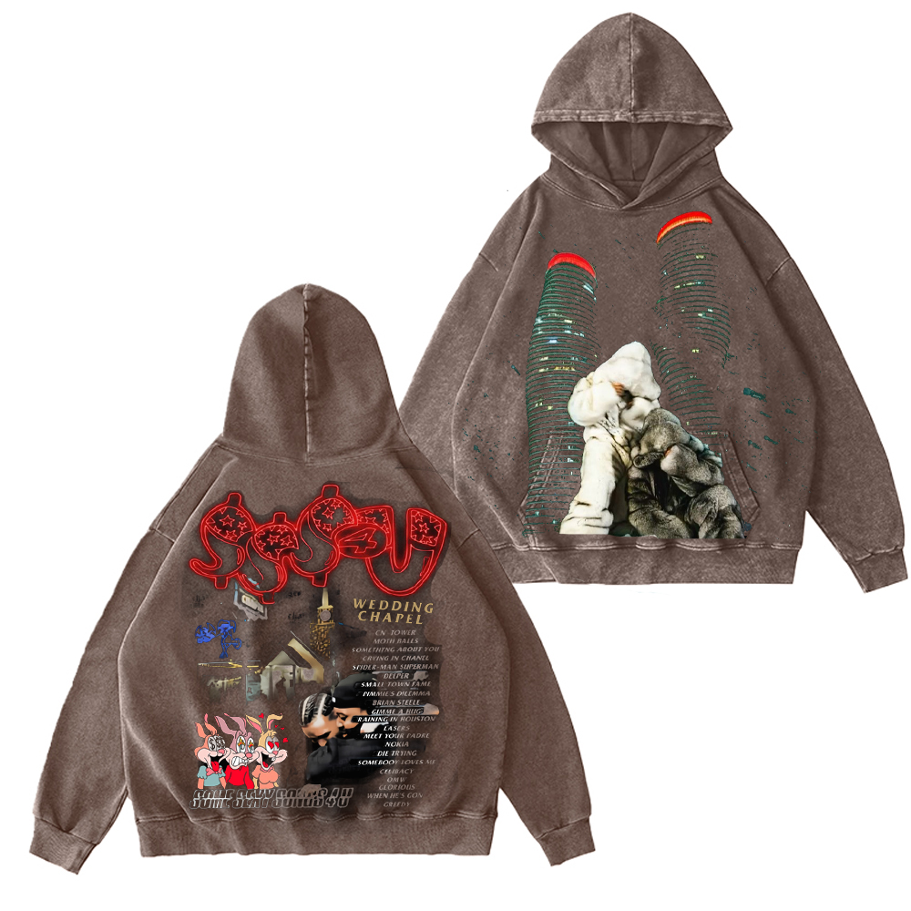 Drake X PARTYNEXTDOOR Collab Unisex Washed Hoodie