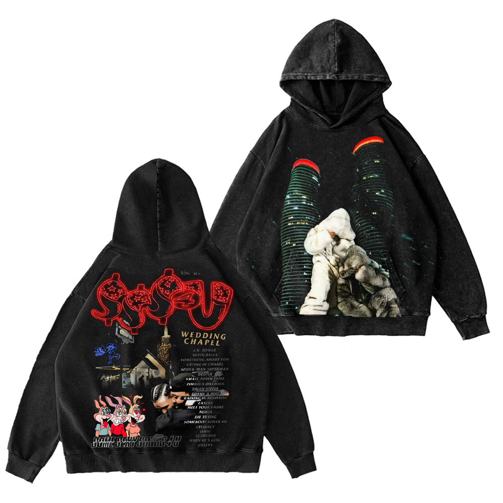 Drake X PARTYNEXTDOOR Collab Unisex Washed Hoodie