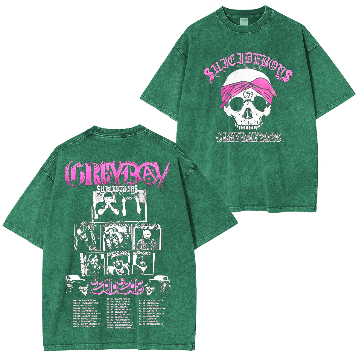 Grey Day 2026 Tour Washed Unisex T-Shirt