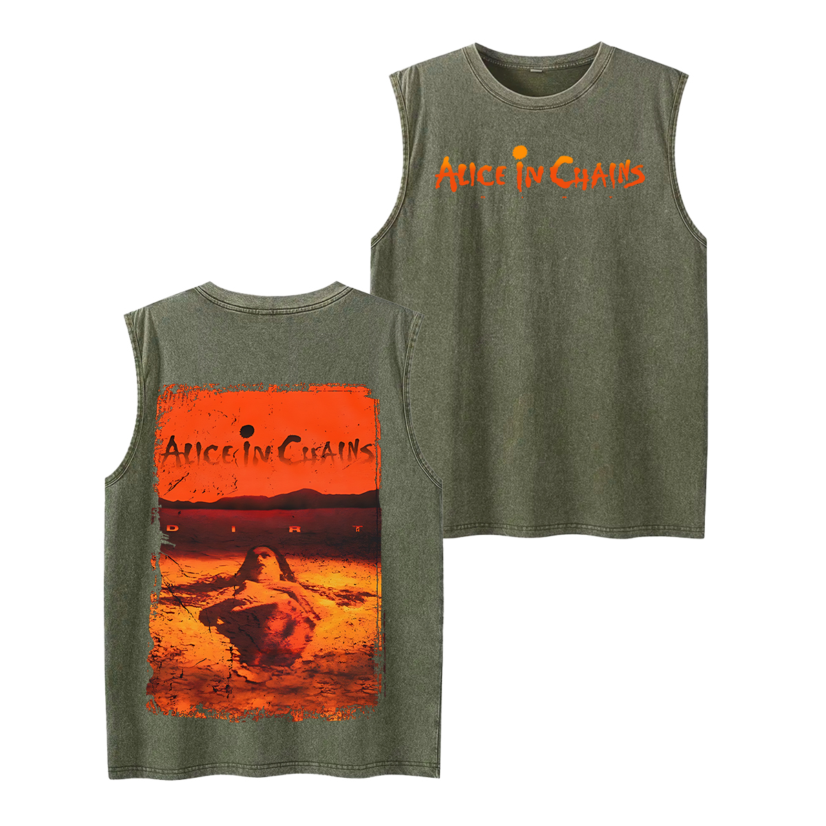 Alice in Chains Washed Unisex Tank Top