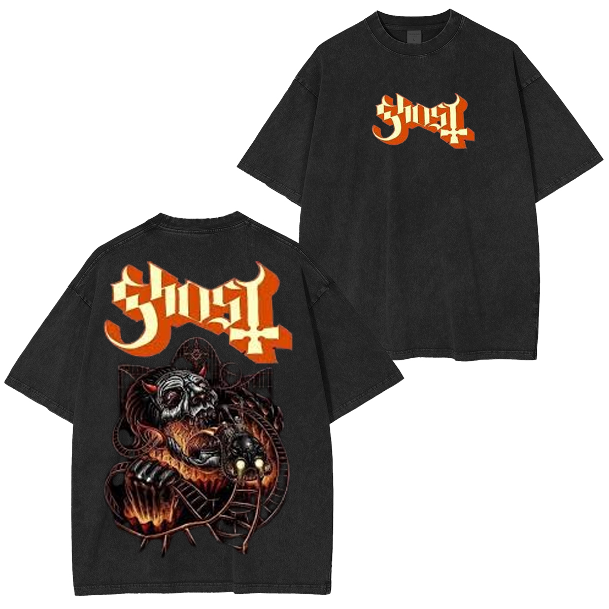 Ghost Band Washed Unisex T-Shirt