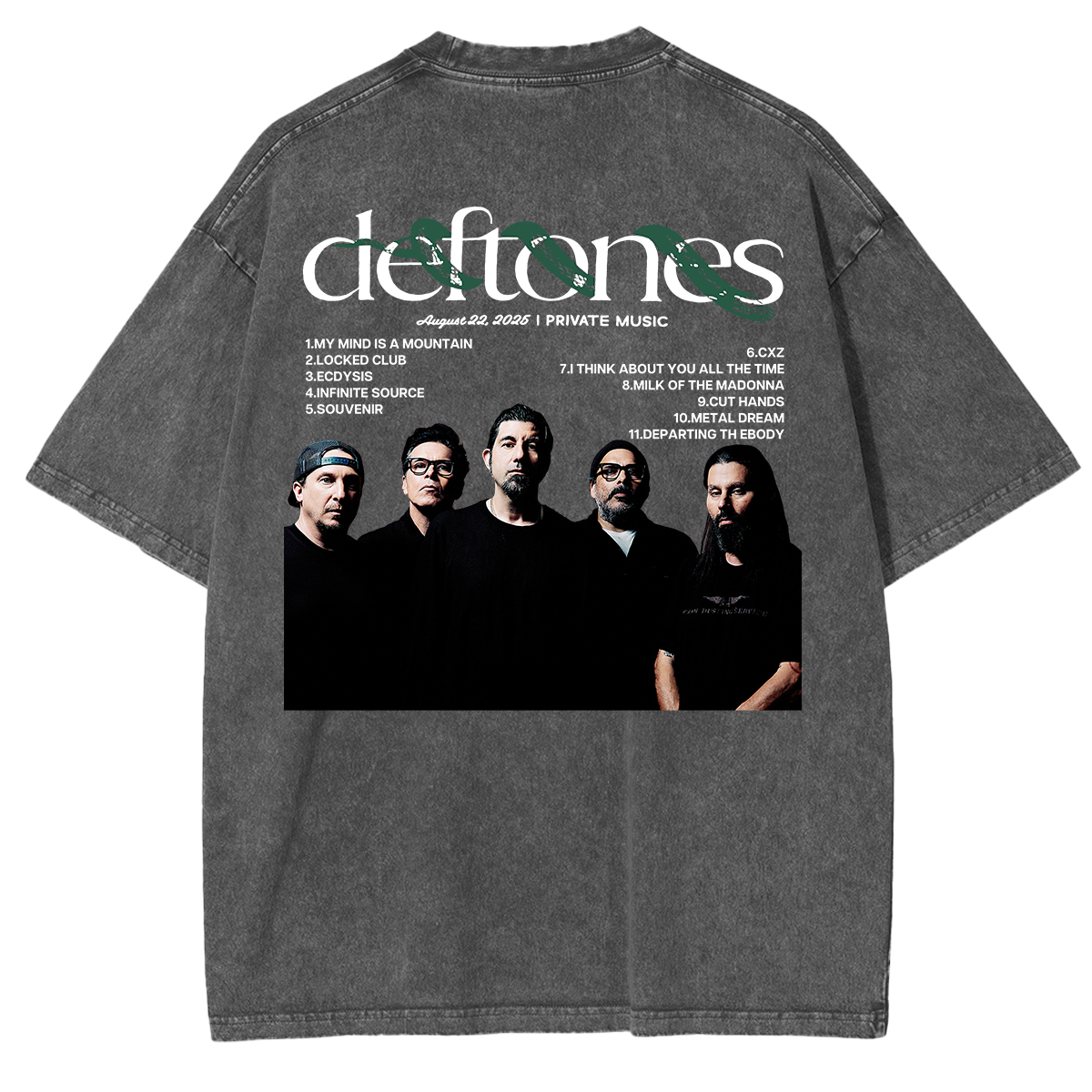 2025 tour energy, locked into one vintage Deftones Washed Unisex T-Shirt