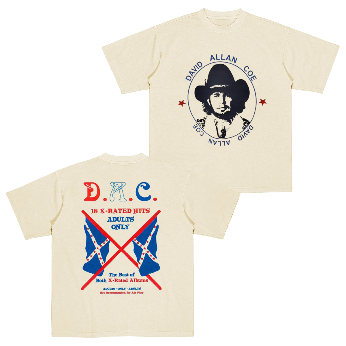 David Allen Coe Cotton Unisex T-shirt
