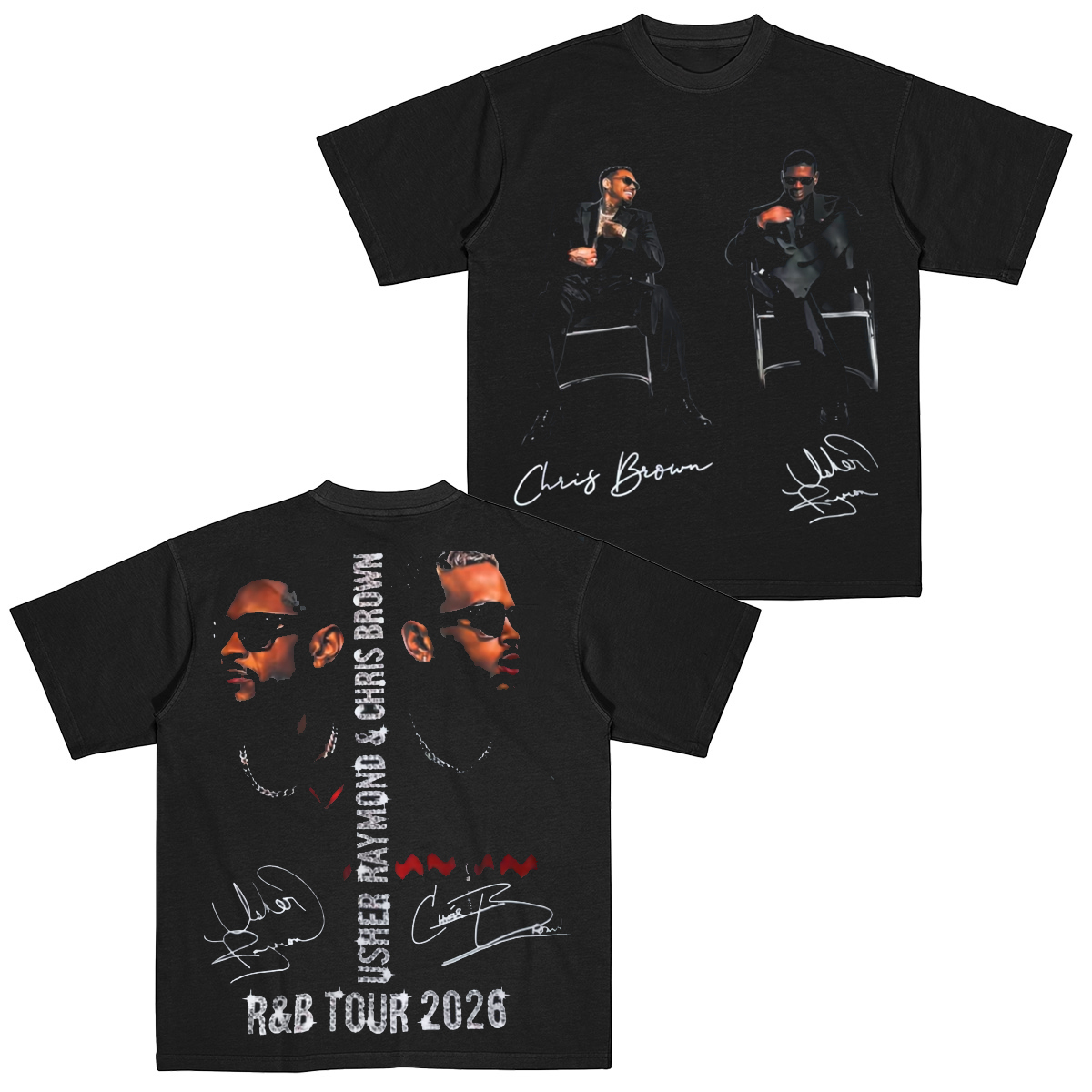 Chris Brown & Usher R&B Tour Unisex T-shirt/Crewneck/Hoodie