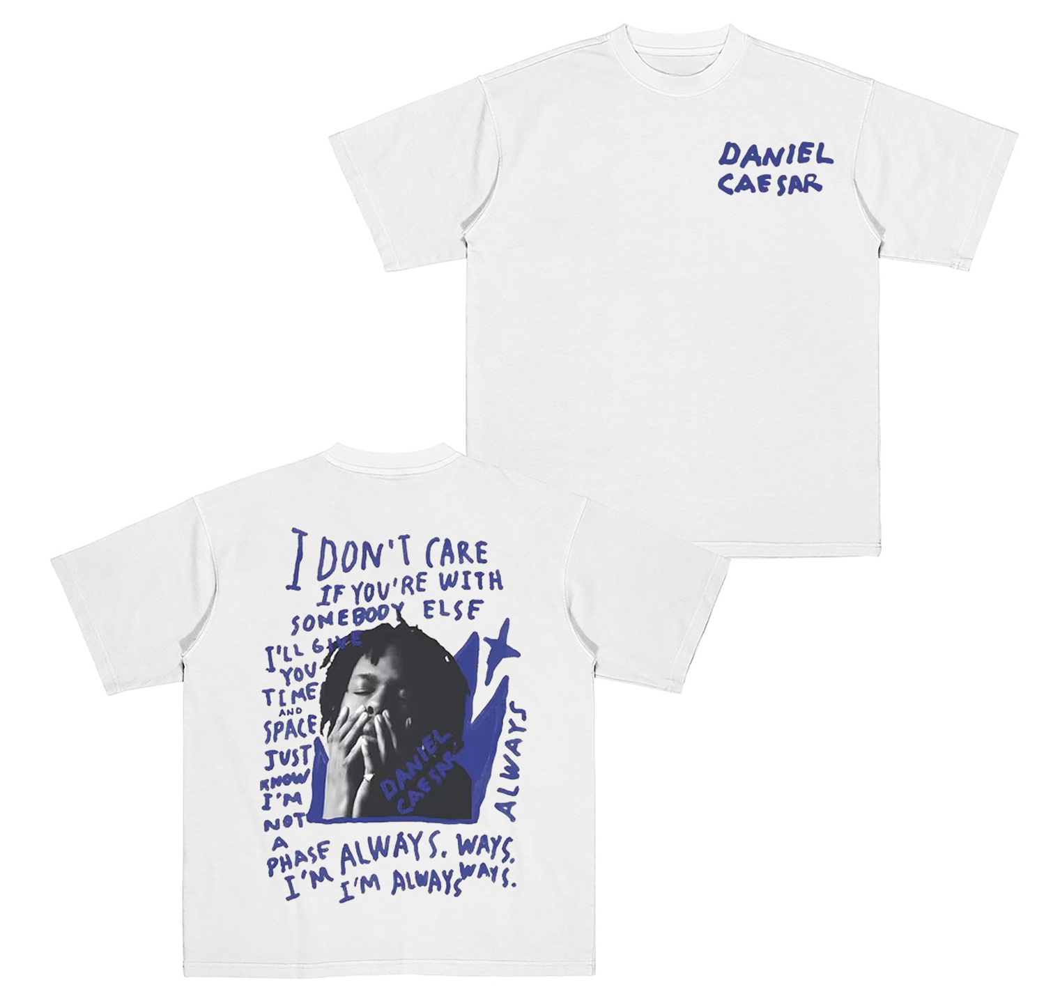 Daniel Caesar Two Sided Cotton Unisex T-shirt