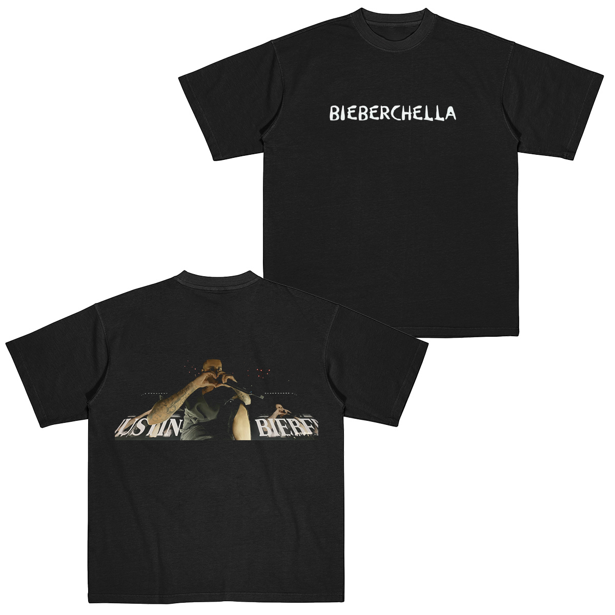 Bieberchella Justin Bieber Heart Cotton Unisex T-shirt