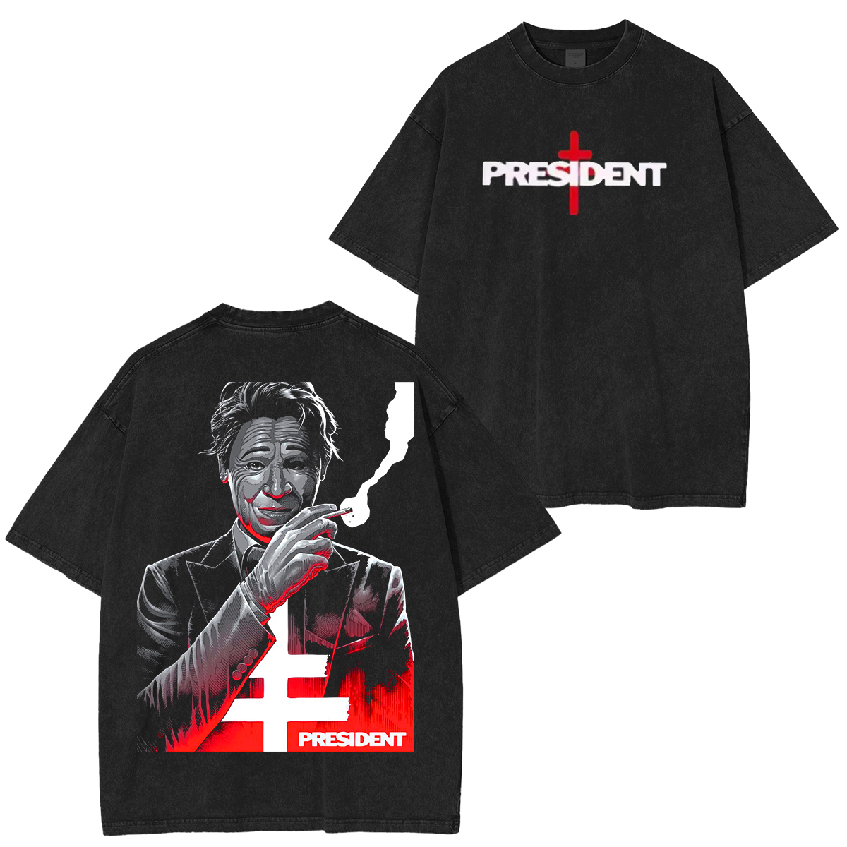 President - King Of Terrors  Washed Unisex T-Shirt
