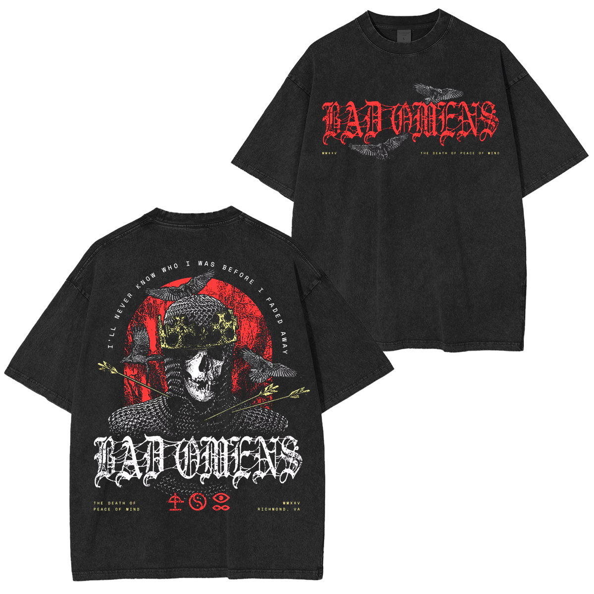 Bad Omens Death of Peace of Mind Washed Unisex T-Shirt