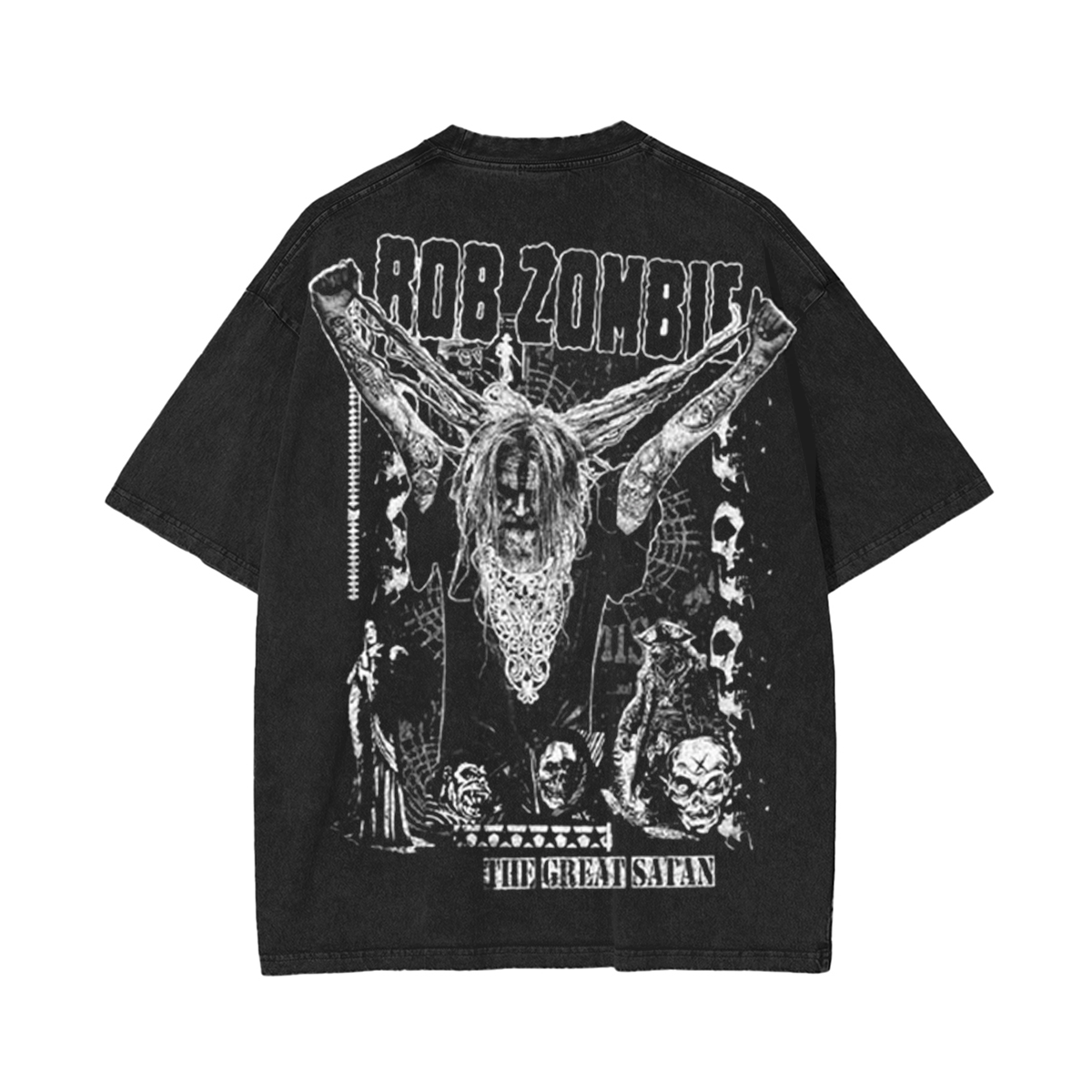 La Herencia del Horror y Metal: Rob Zombie en 2026 Washed Unisex T-Shirt