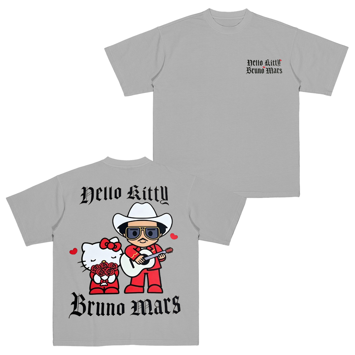 Bruno Mars x Hello Kitty Cotton Unisex T-shirt