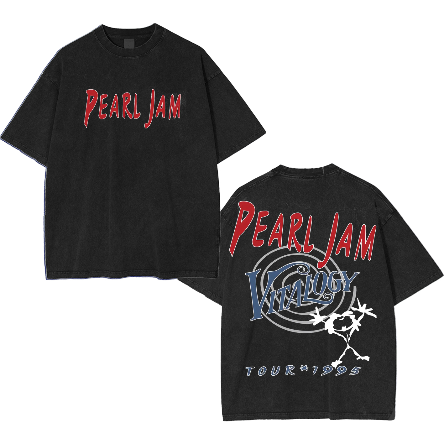 Retro Washed Tee Pearl Jam Washed Unisex T-Shirt