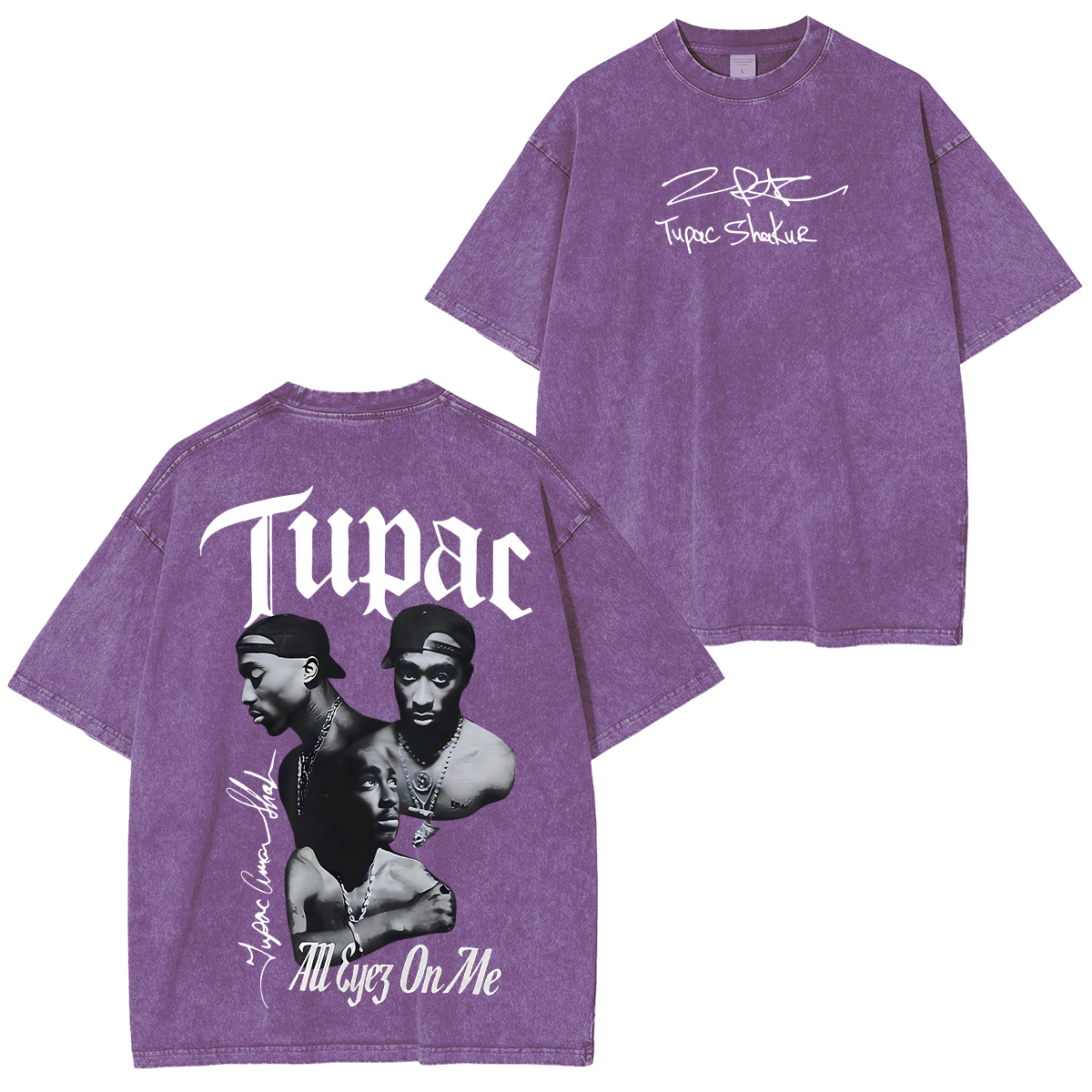 Tupac Shakur Washed Unisex T-Shirt