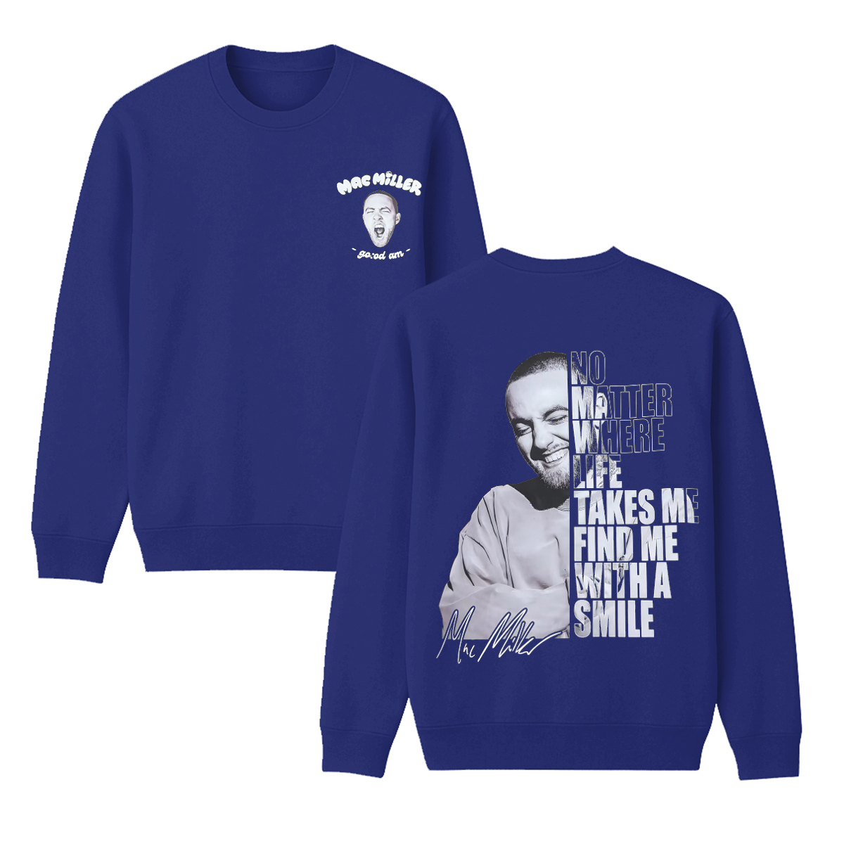 Mac Miller Unisex Cotton Creneck Sweatshirt