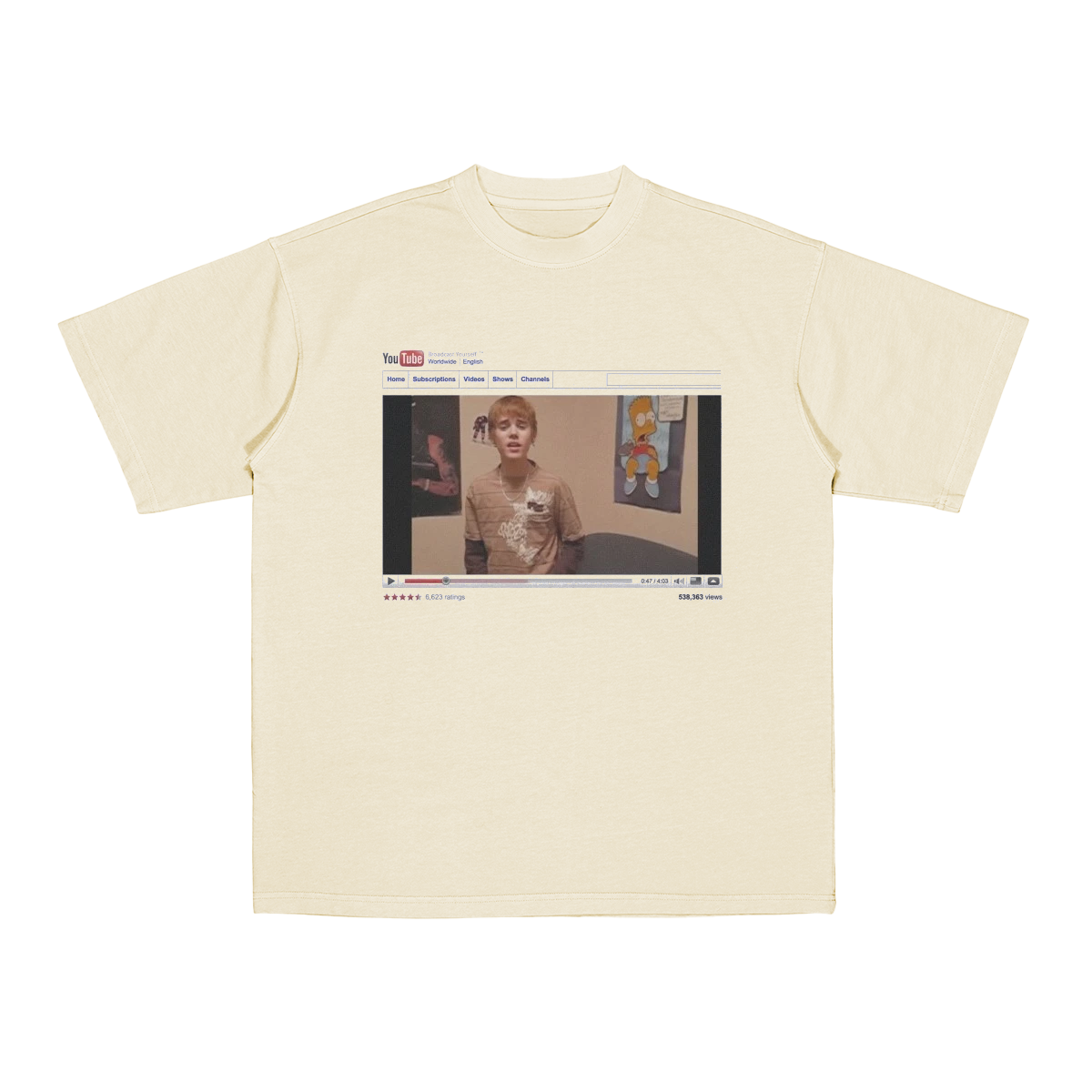 Justin Bieber Coachella YouTube Cotton Unisex T-shirt