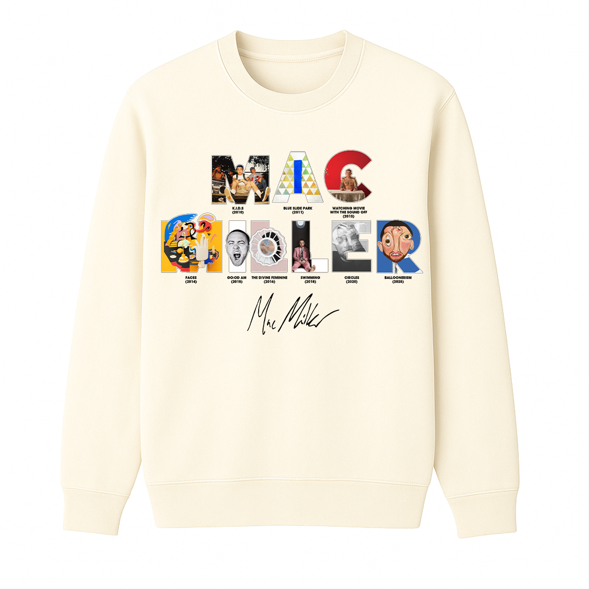 Mac Miller Unisex Cotton Creneck Sweatshirt