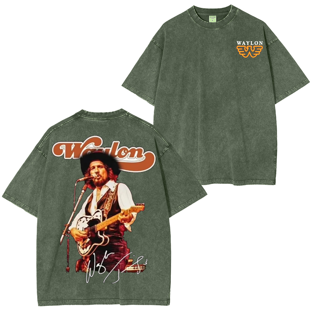 Waylon Jennings Washed Unisex T-Shirt