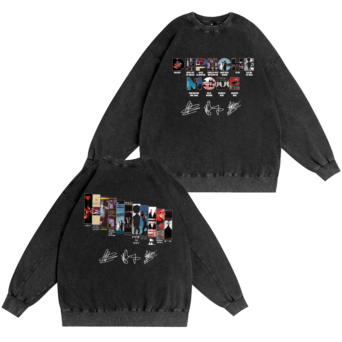 Depeche Mode Washed Unisex Crewneck Sweatshirt