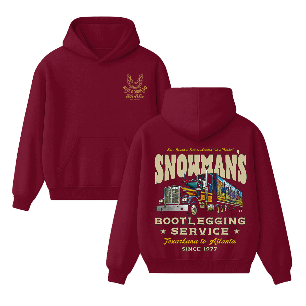 Snowman's Bootlegging Service Cotton Unisex Hoodie