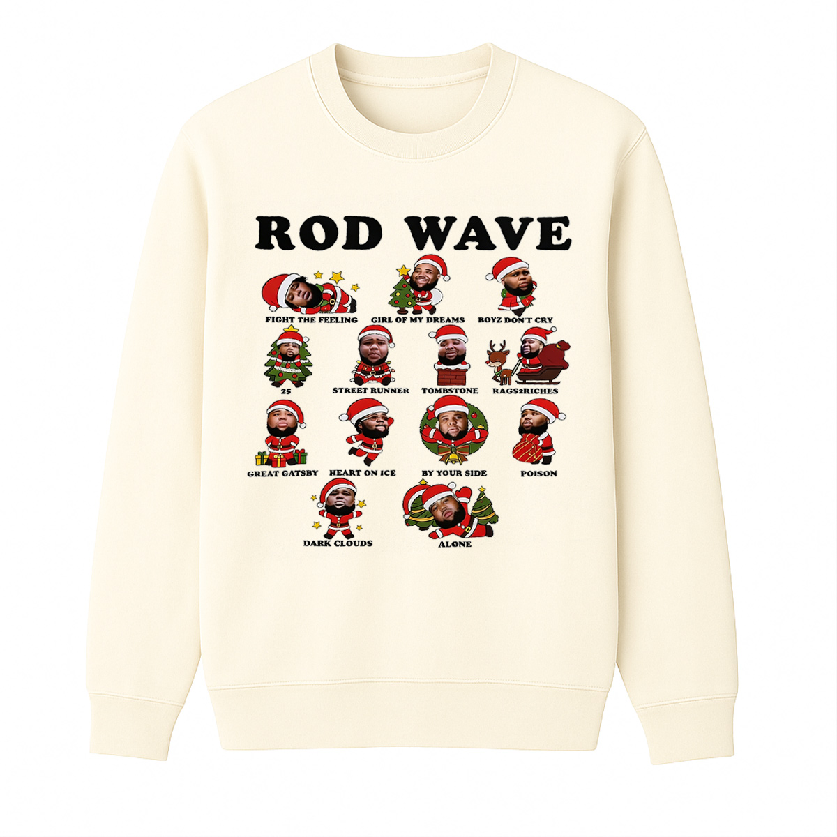Rod Wave Unisex Cotton Creneck Sweatshirt
