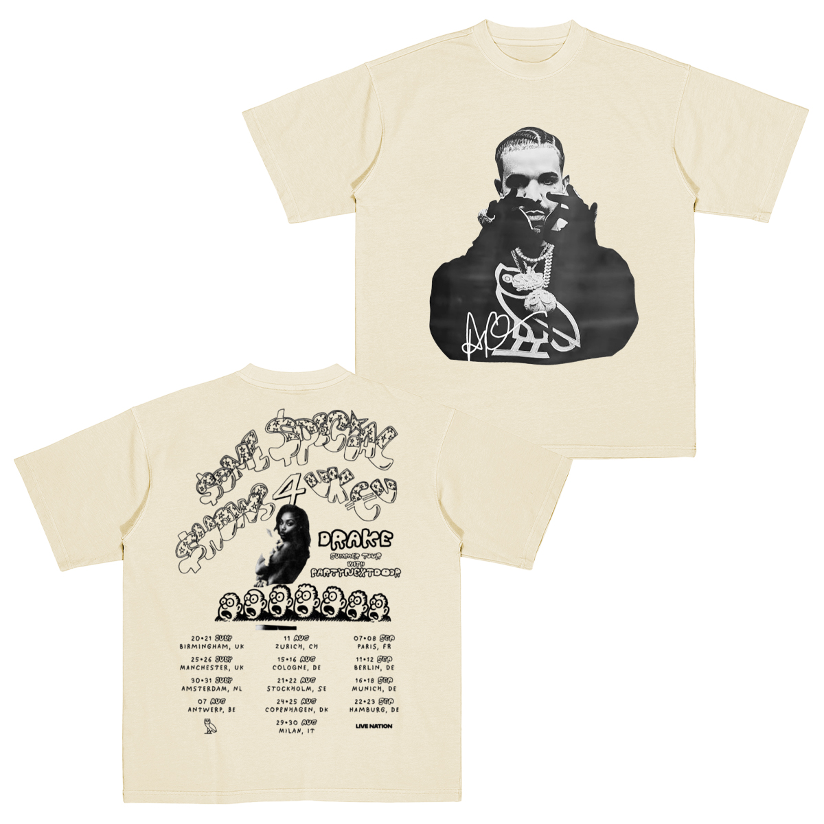 Drake concert 2025 Cotton Unisex T-shirt