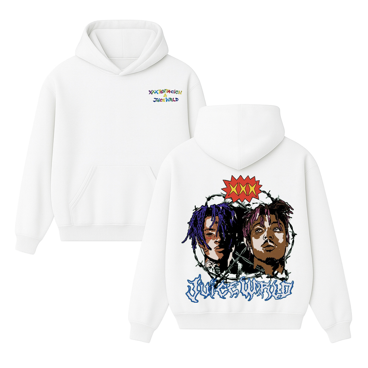XXXTENTACION x Juice WRLD Unisex Cotton Hoodie