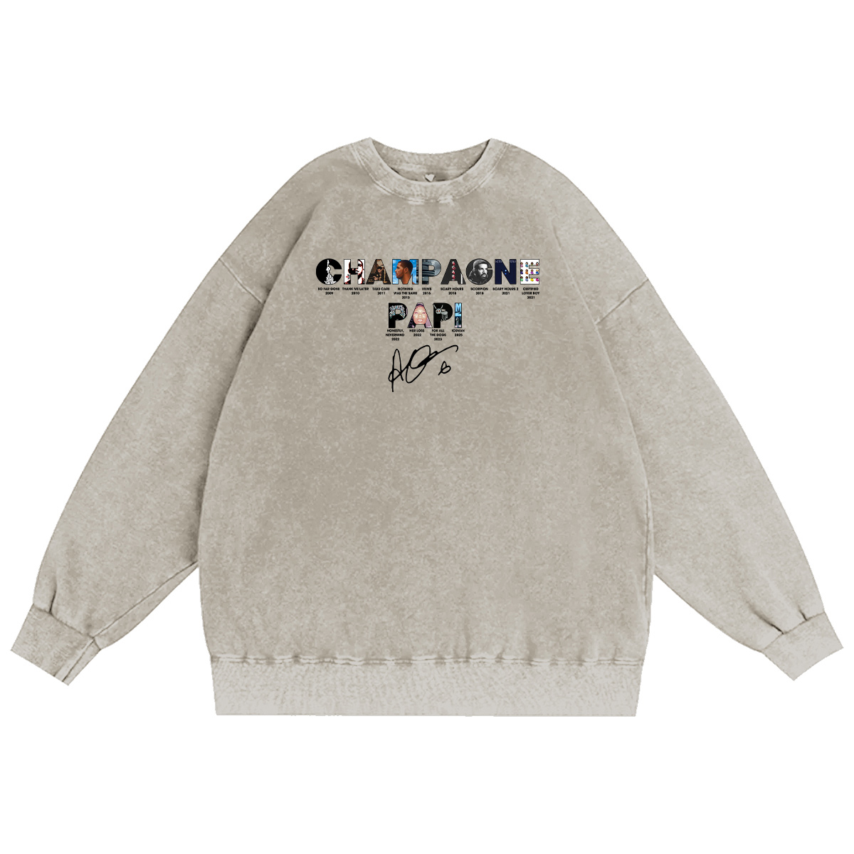 Drake Unisex Washed Crewneck Sweatshirt