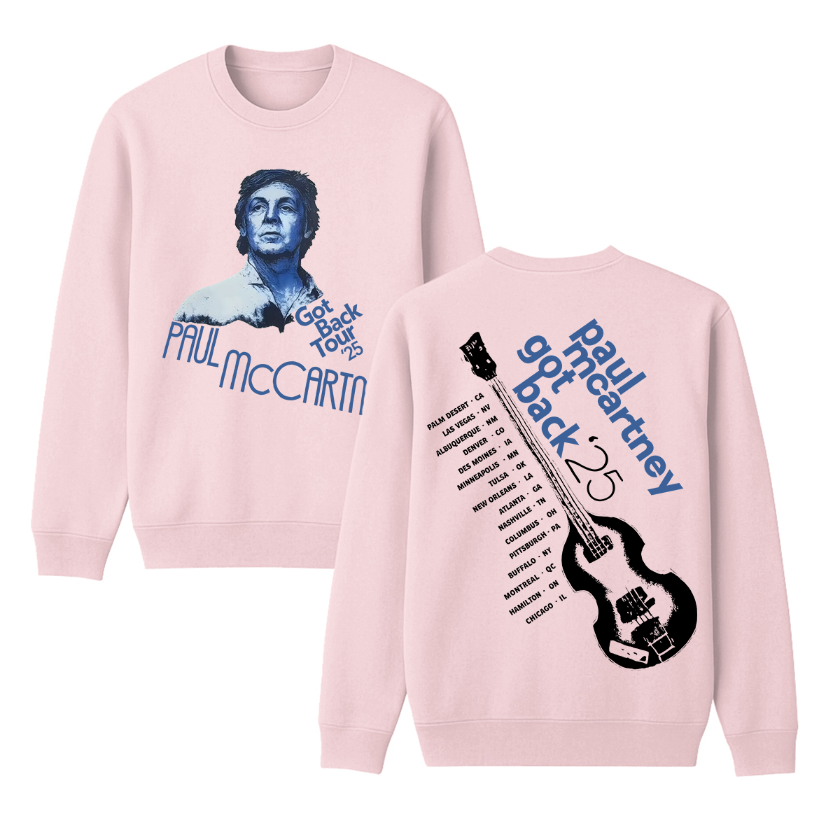 Paul McCartney Cotton Unisex Crewneck Sweatshirt