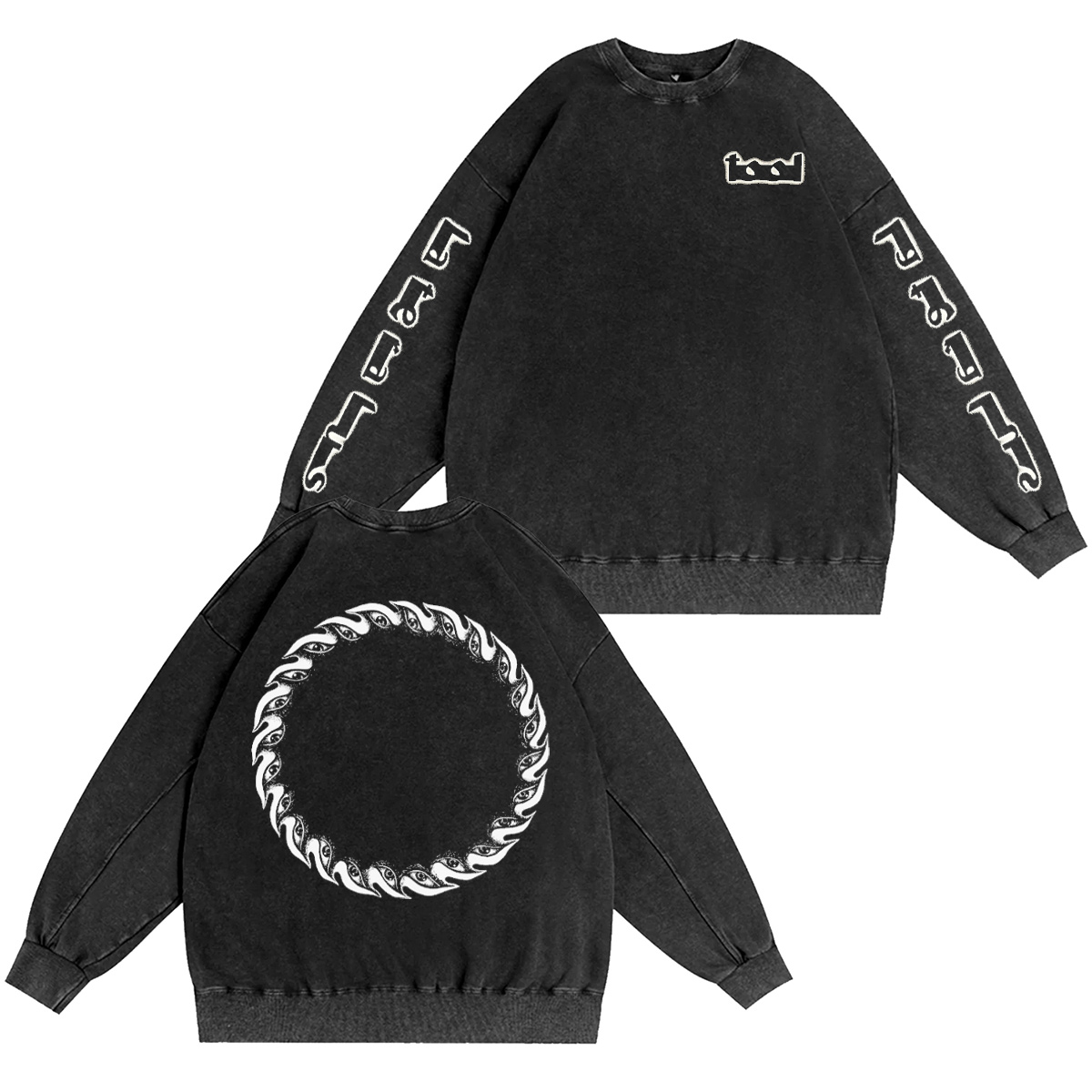 Tool Unisex Washed Crewneck Sweatshirt