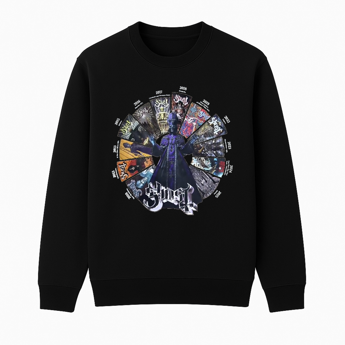 Ghost Unisex Cotton Creneck Sweatshirt