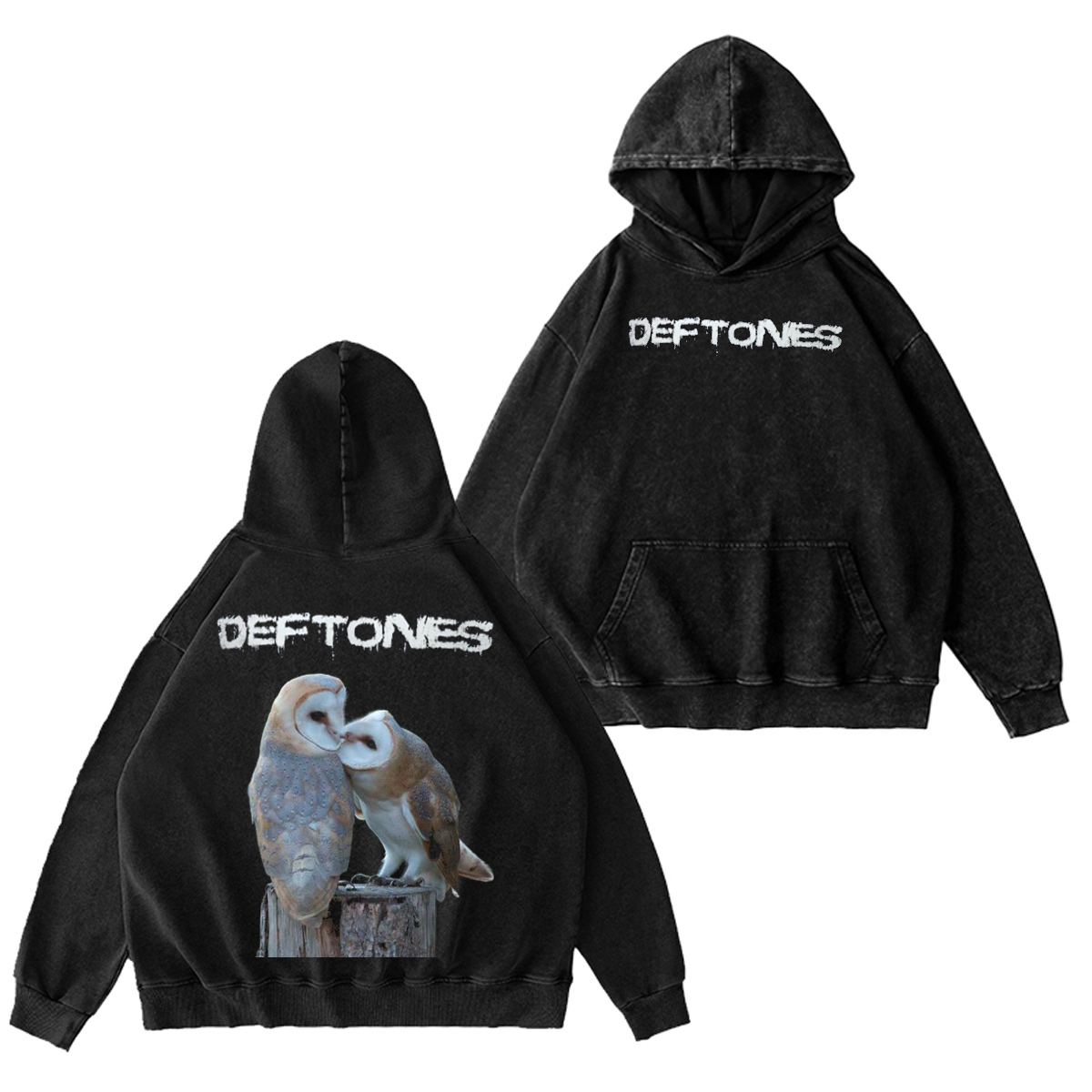 Deftones Unisex Washed Hoodie