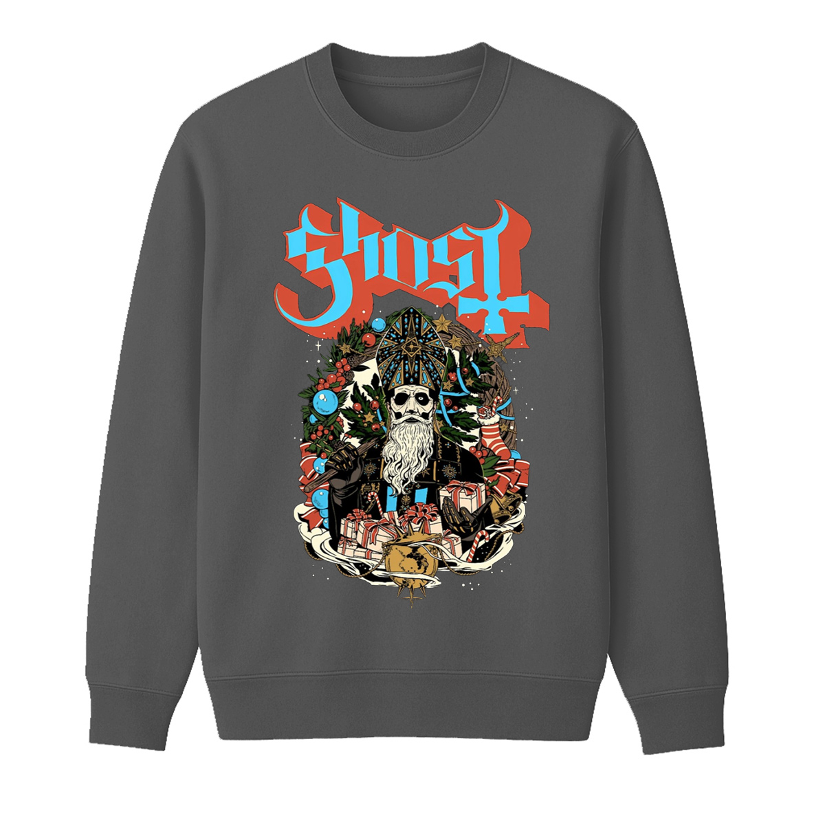 Ghost Unisex Cotton Creneck Sweatshirt