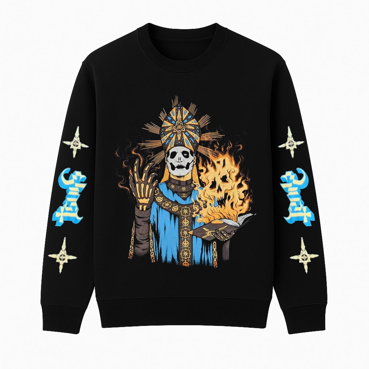 Ghost Unisex Cotton Creneck Sweatshirt