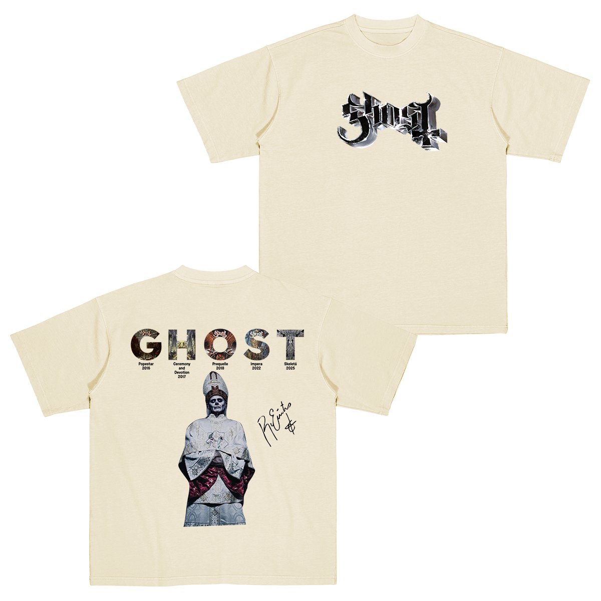 Ghost Band Cotton Unisex T-shirt