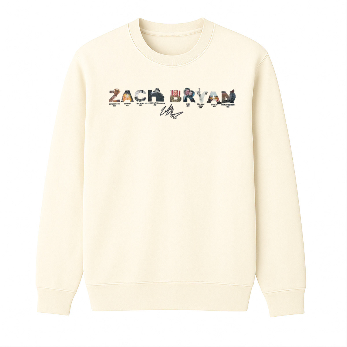 Zach Bryan Cotton Unisex Crewneck Sweatshirt