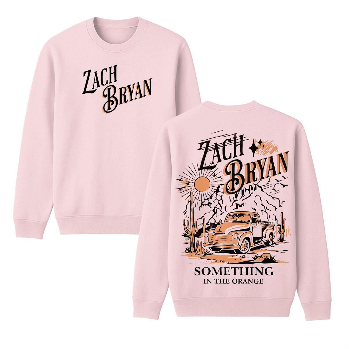 Zach Bryan Cotton Unisex Crewneck Sweatshirt