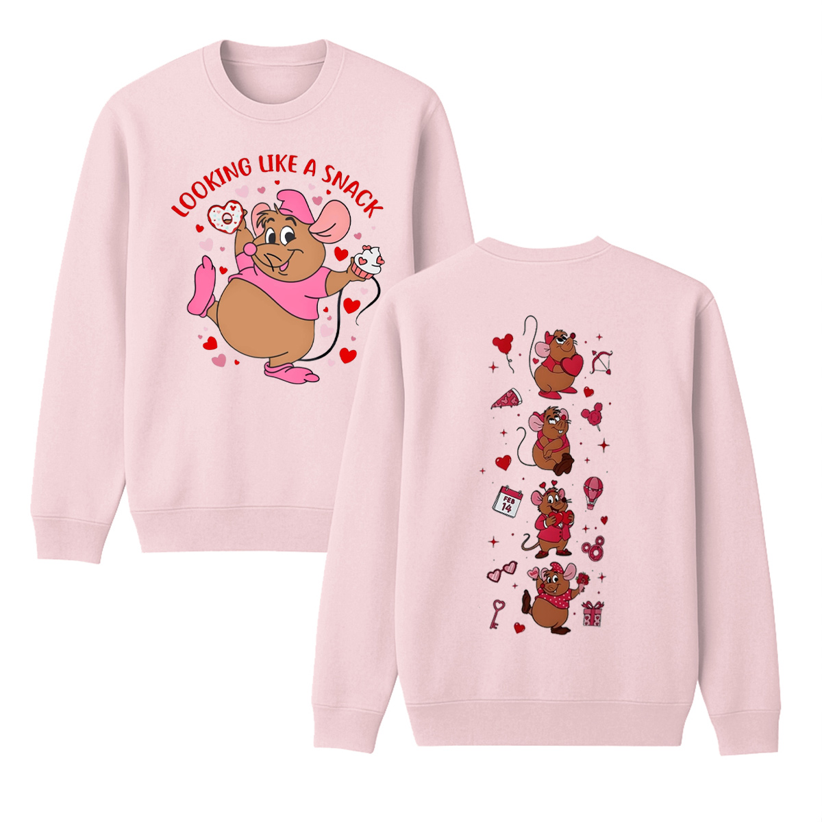 Valentine's Day Gus Gus Cotton Unisex Crewneck Sweatshirt