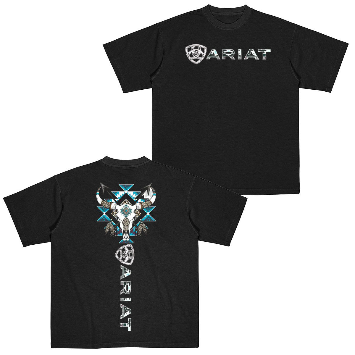 Ariat Western Bull Skull Cotton Unisex T-shirt