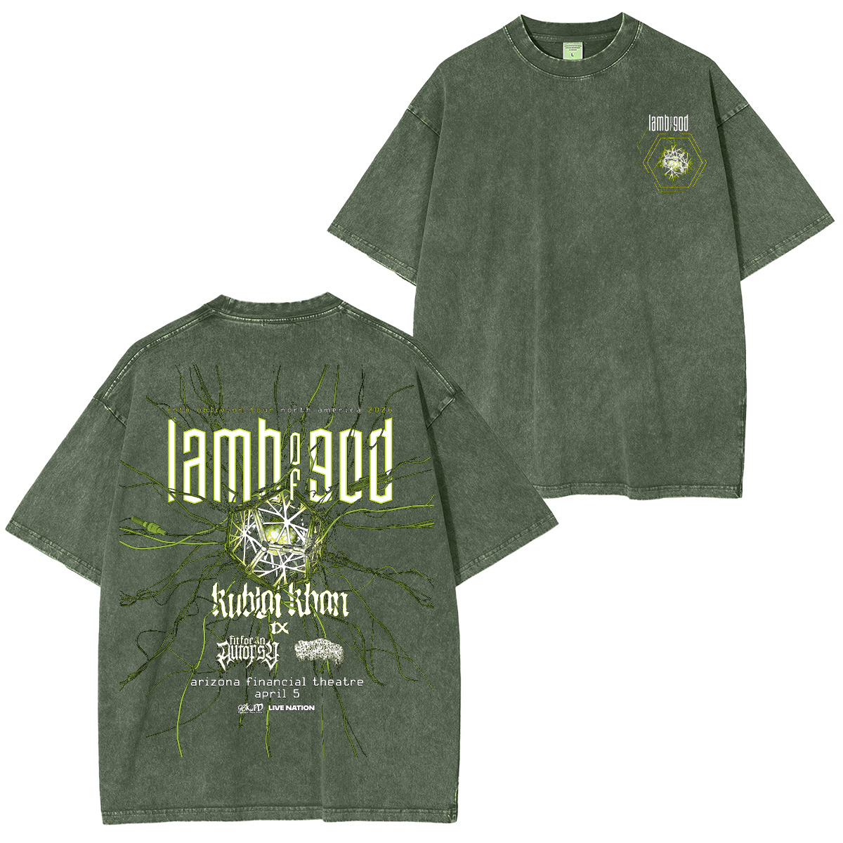 Lamb Of God America 2026 Washed Unisex T-Shirt
