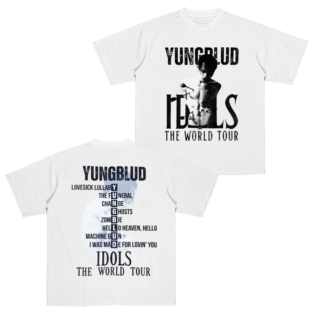 Idols The World Tour Yungblud Cotton Unisex T-shirt
